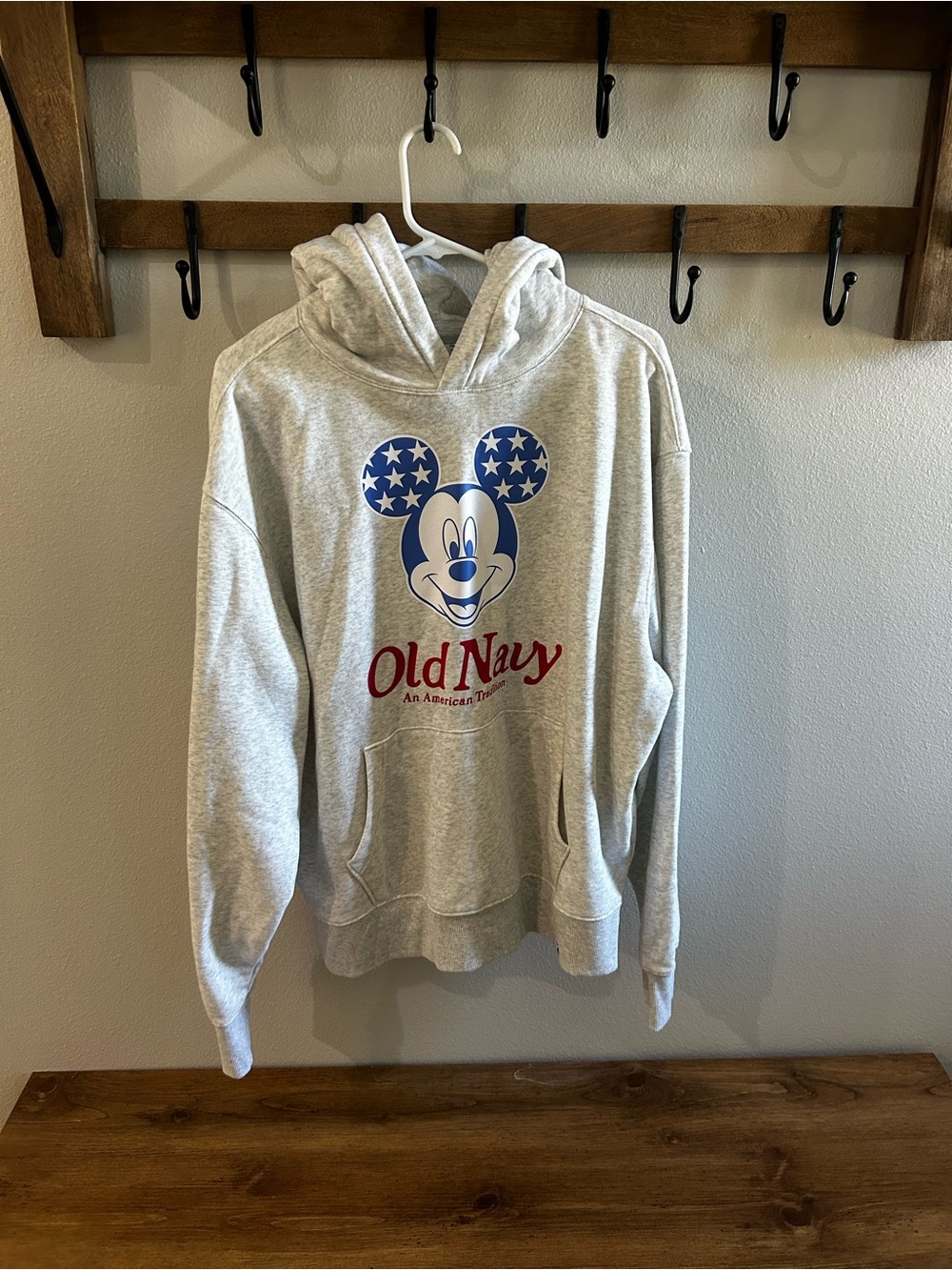 Old Navy Gray Mickey Graphic Hoodie